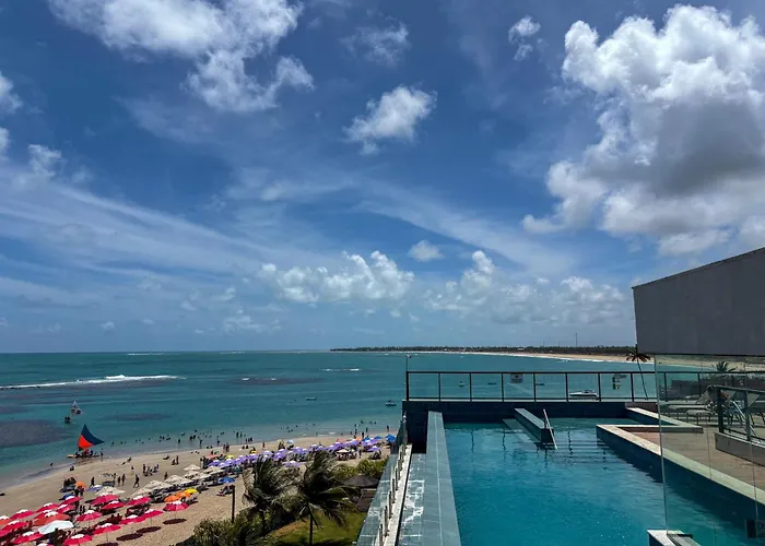 Flat pé na areia na melhor localização de Porto de Galinhas