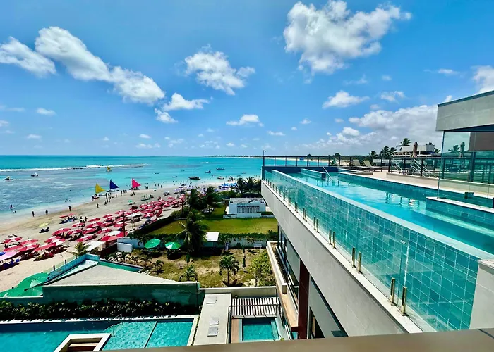 Flat pé na areia na melhor localização de Porto de Galinhas